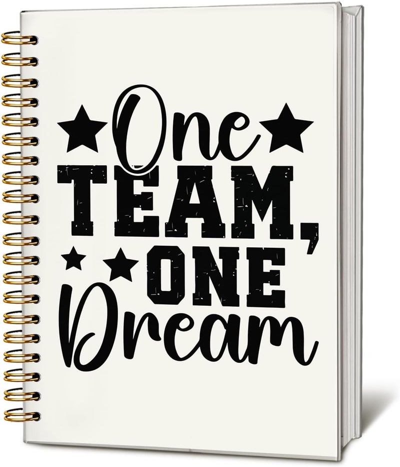 WLIANG LIANHW Team Gifts Notebook, Gifts for Team Members at Work, Office Notebooks for Note Taking, Work Journal for Women Men Coworkers, One Team One Dream Journals for Writing, 5.5x8.3 Inch - Image 1